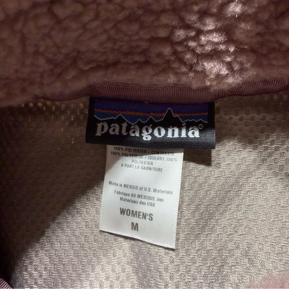 Patagonia Retro X deep pile jacket rose taupe pink Medium women - Picture 4 of 6
